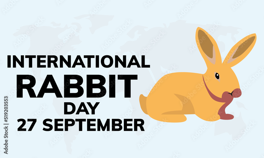 Fototapeta premium International Rabbit Day Vector Illustration EPS 10