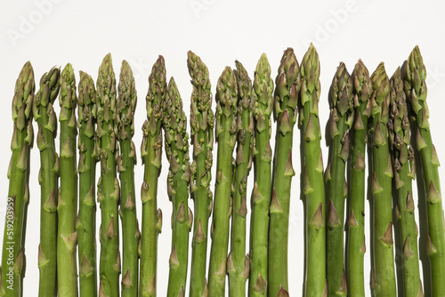 Fresh green asparagus on white background. Fresh green asparagus on white background
