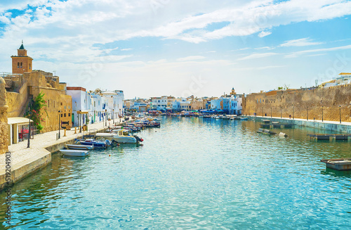 Fotografie, Obraz The old port of Bizerte, Tunisia