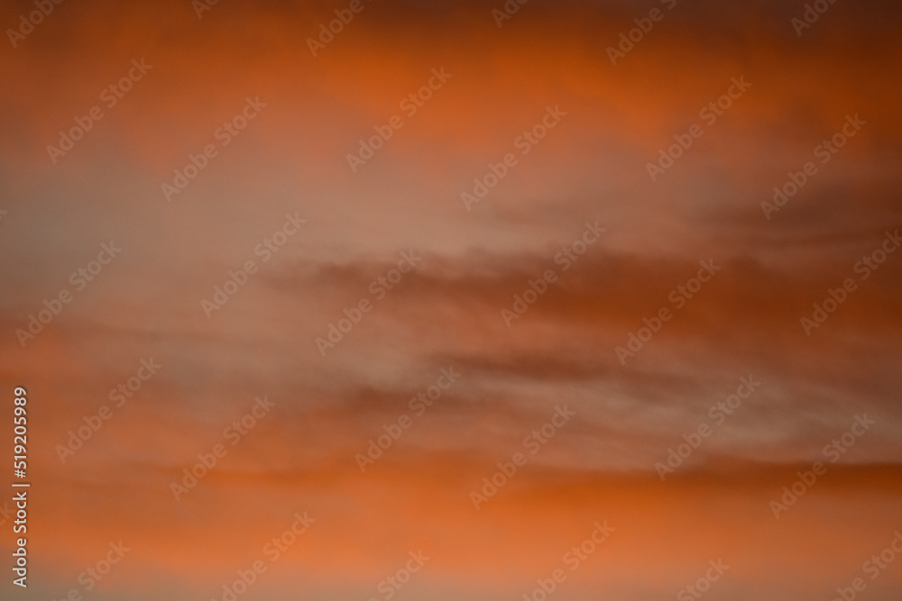 red clouds at sunset as background