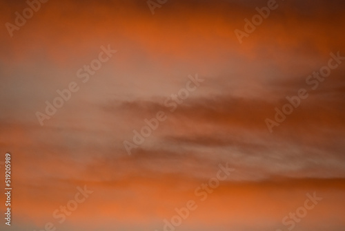red clouds at sunset as background