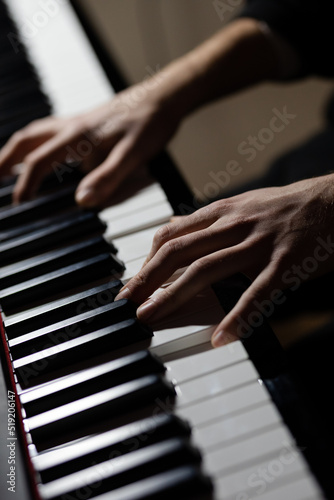 Canvas Print Playing the piano