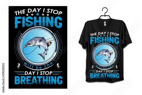 Fishing t-shirt design