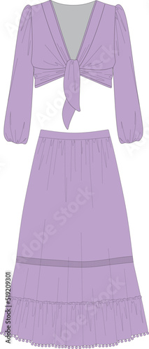 gypsy skirt strapless bohemian set
