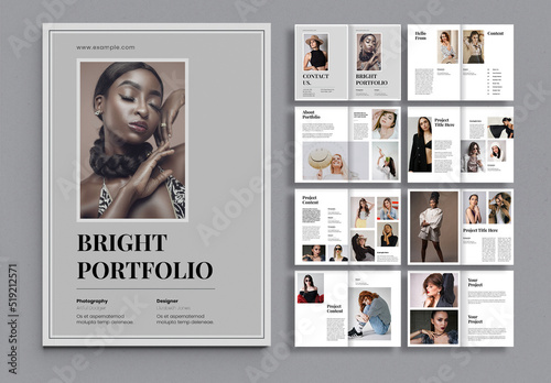 Bright Portfolio Layout