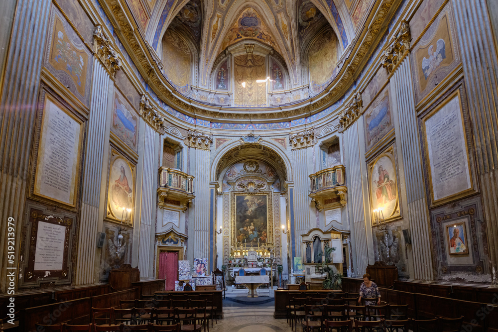Fototapeta premium Oratorio del Santissimo Sacramento (oratorio dell'angelo custode) baroque styled church in Rome, Italy