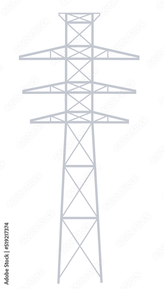 Energy transmission post. vector illustration Energy transmission post. vector illustration