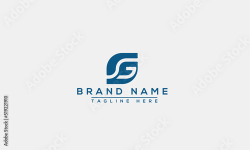 Logo design letter SG . Elegant modern. Vector template.