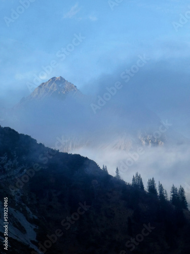 Hiking tour to Pleisspitze mountain, Tyrol, Austria photo