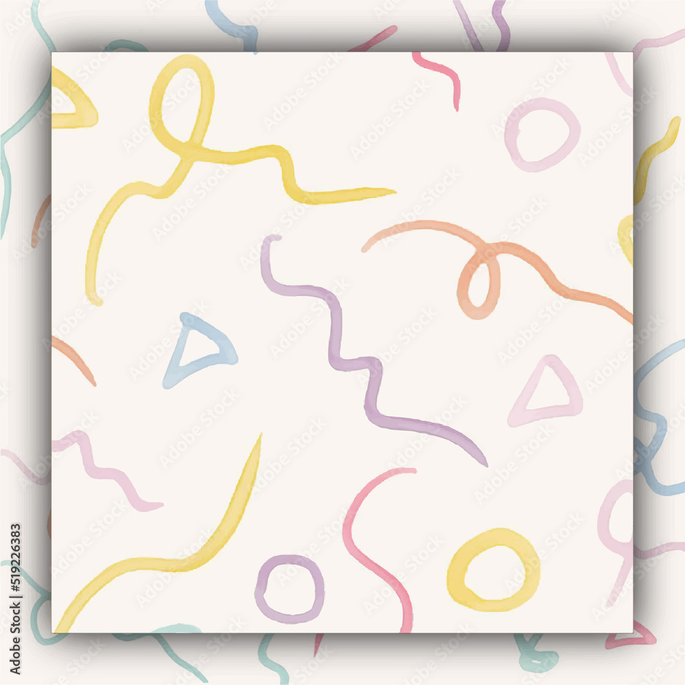 Background seamless pattern vector with cute memphis Background seamless pattern vector with cute memphis