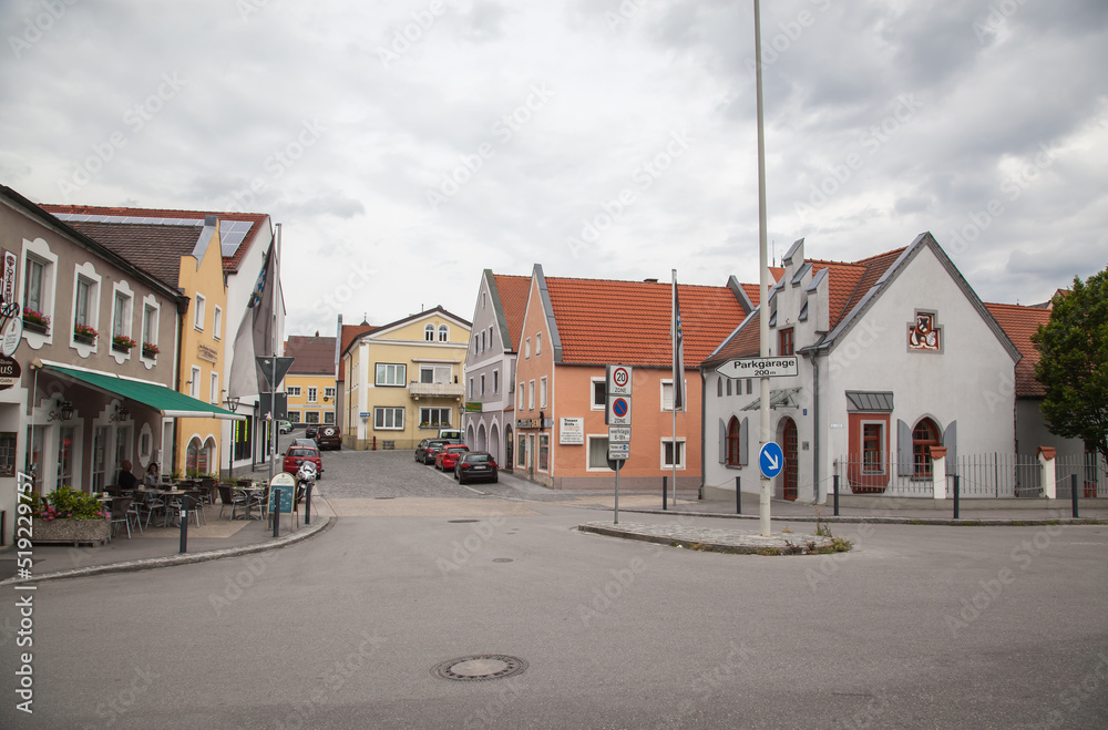 Square in Abensberg,Bavaria,Germany