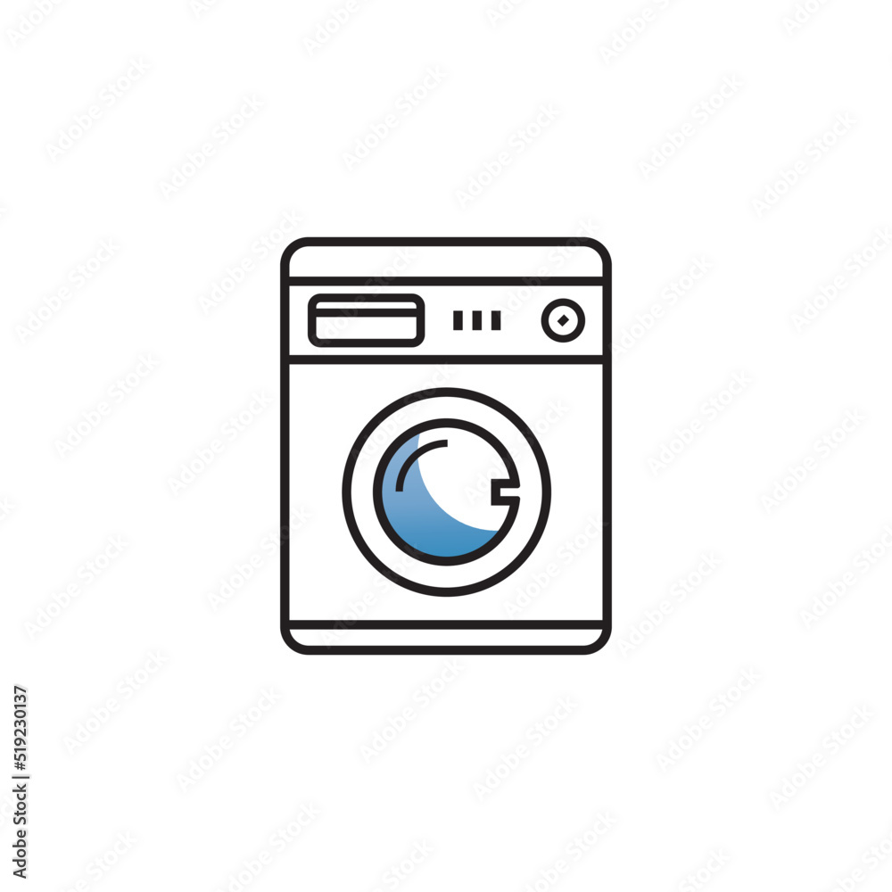 washing machine or laundry icon