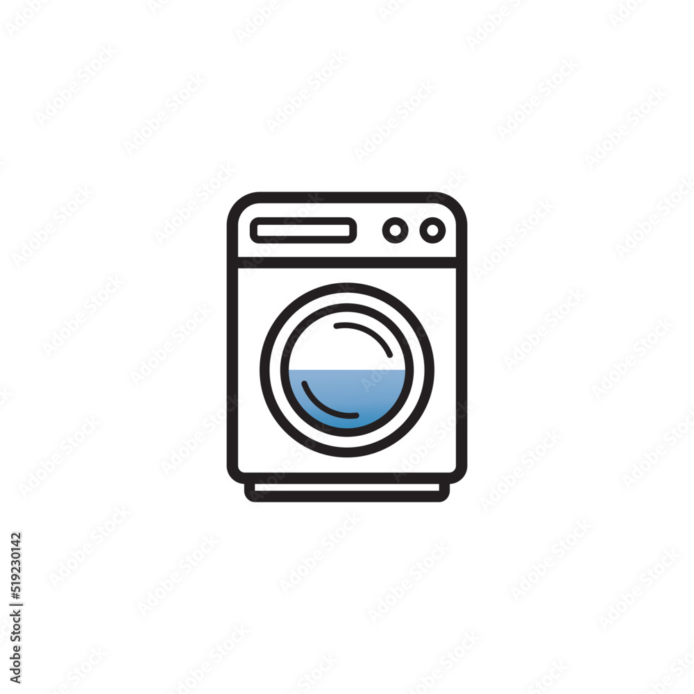 washing machine or laundry icon