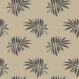 Vector tropical exotic palm seamless pattern. For fabric, sketchbook, wallpaper, wrapping paper.