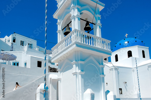 Greek Bride in Santorini, Greece