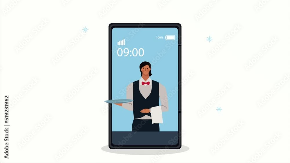 food delivery service technology animation food delivery service technology animation