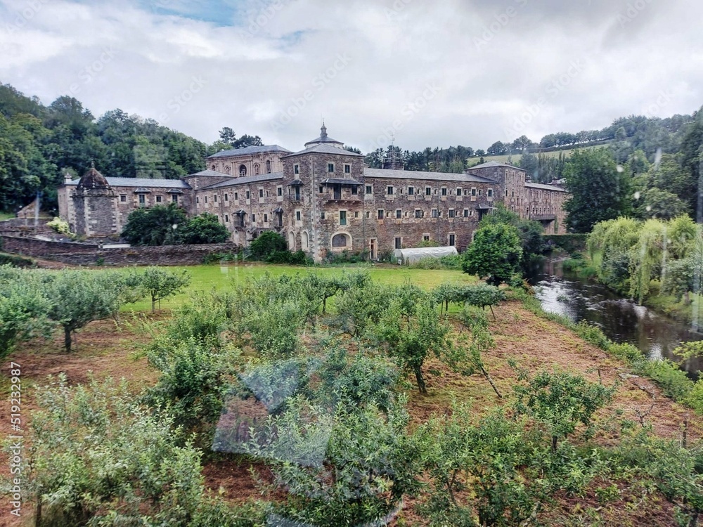 Fototapeta premium Monasterio de Samos, Galicia
