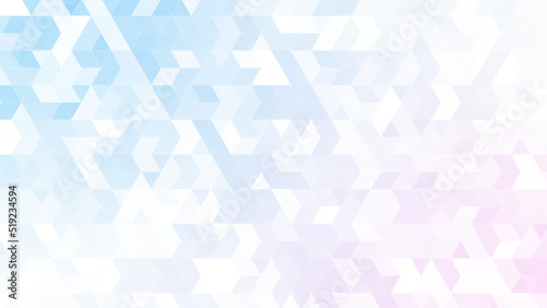 三角パターン背景素材，ブルーとピンクのグラデーション