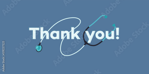 Thank you doctors and nurses, medical staff, disinfectors, immunologists, virologists, epidemiologists - concept illustration. Doctor is a hero. Novel coronavirus 2019-nCoV. Virus Infection