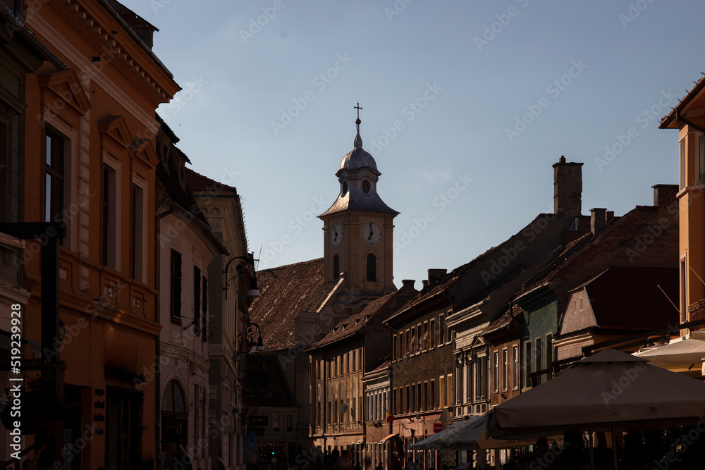 Fototapeta premium The Council Square of old town Brasov Romania