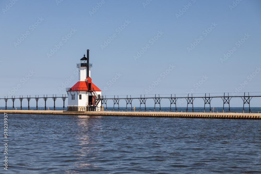 St. Joseph North Pier Inner Lighthouse and St. Joseph North Pierhead Outer Lighthouse, Michigan 