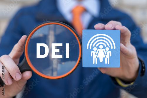 Obraz na plátně DEI Diversity Equality Inclusion Belonging Human Rights concept