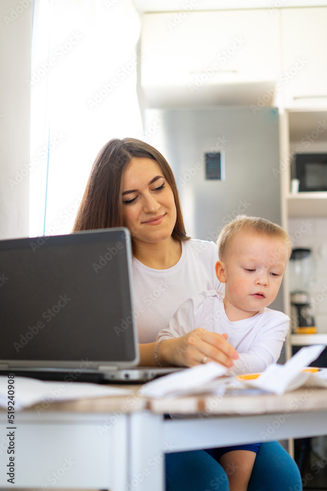 Parents and children using a computer Parents and children using a computer