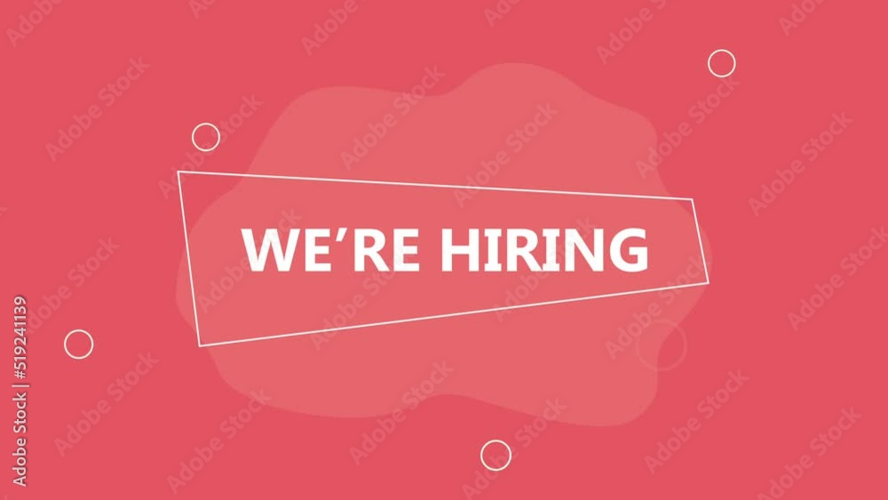 we are hiring lettering pink background we are hiring lettering pink background