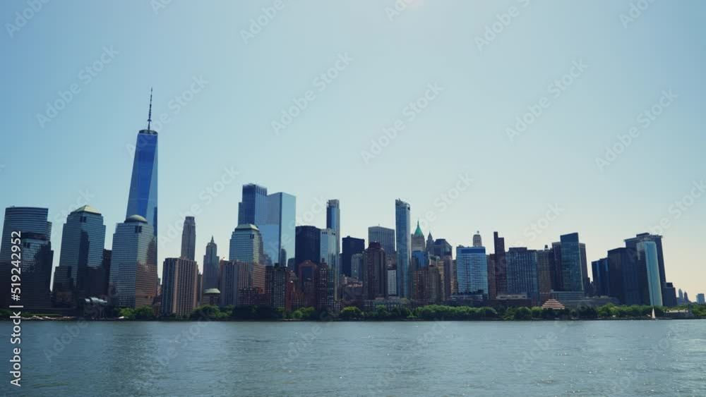 Manhattan Financial District Skyline at Daytime Beautiful Cityscape of New York Manhattan Financial District Skyline at Daytime Beautiful Cityscape of New York