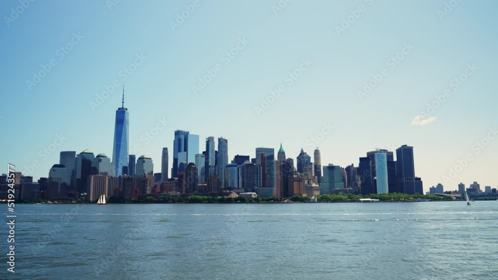 Manhattan Financial District Skyline at Daytime Beautiful Cityscape of New York Manhattan Financial District Skyline at Daytime Beautiful Cityscape of New York