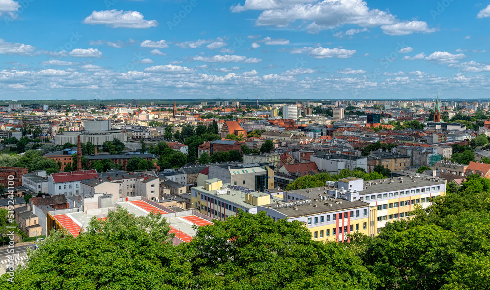 View of the city of Bydgoszcz from above	