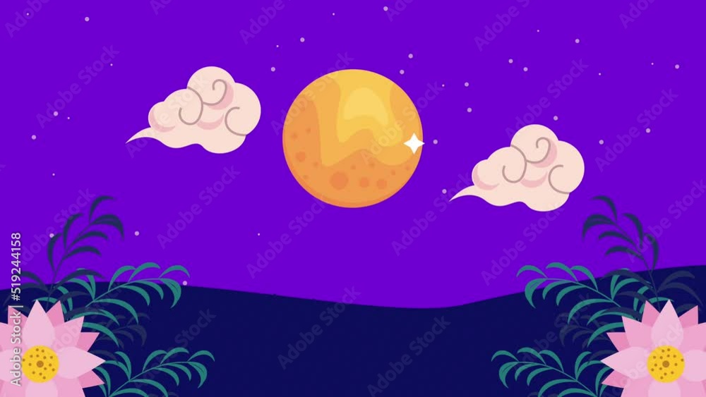 garden at night scene animation garden at night scene animation