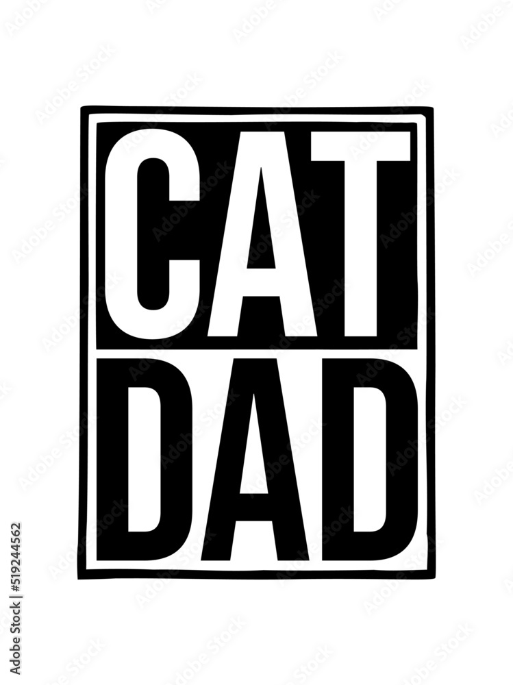 Logo Schild Cat Dad 