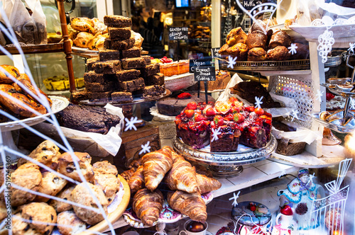 Traditional Dutch confectionery shop in Amsterdam downtown, Netherlands