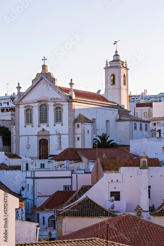 Albufeira's Igreja Matriz (Mother Church), Beautiful Old Town church in Albufeira, Algarve, Portugal