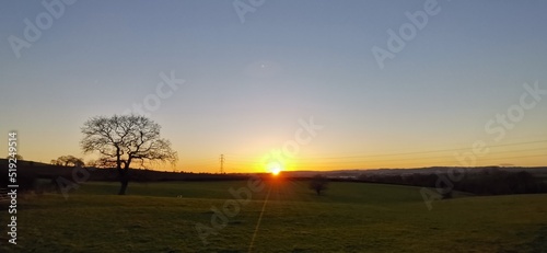 Winter sunset