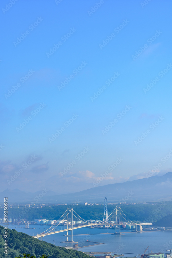 Fototapeta premium 北海道 室蘭 測量山からの展望 