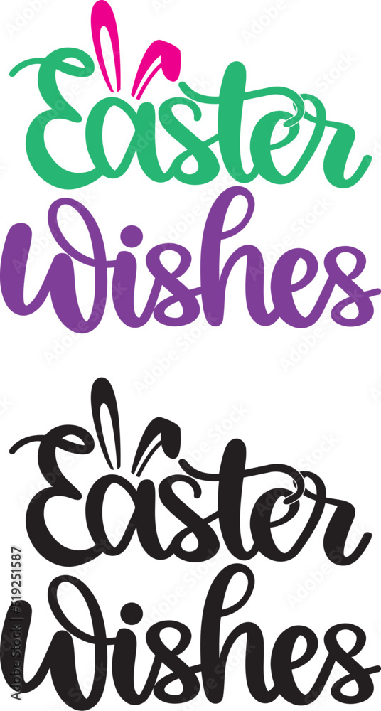Naklejka premium Easter Wishes