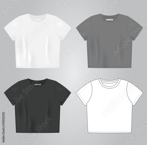 camisetas de mujer, diseño de camiseta de mujer, blusas croptop