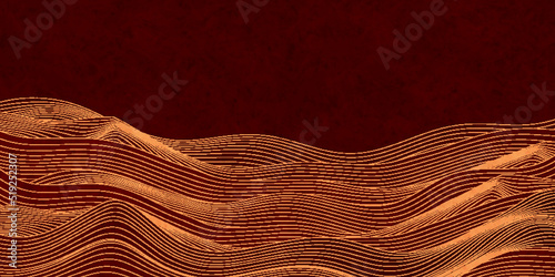 秋　和柄　波　背景