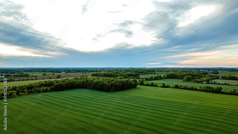 Rural Wisconsin Evening During Summer Rural Wisconsin Evening During Summer