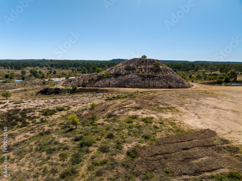 Huge Dirt Pile From Underground Sapphire Mine Australia photo