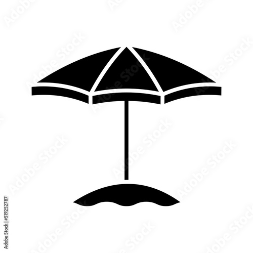 umbrella icon. safe sign. vector illustration.