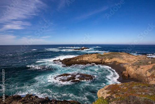 A view on the Pacific ocean coast 