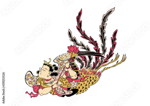 浮世絵　天女　その4