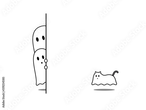 かわいい3人（？）のオバケ 2-1