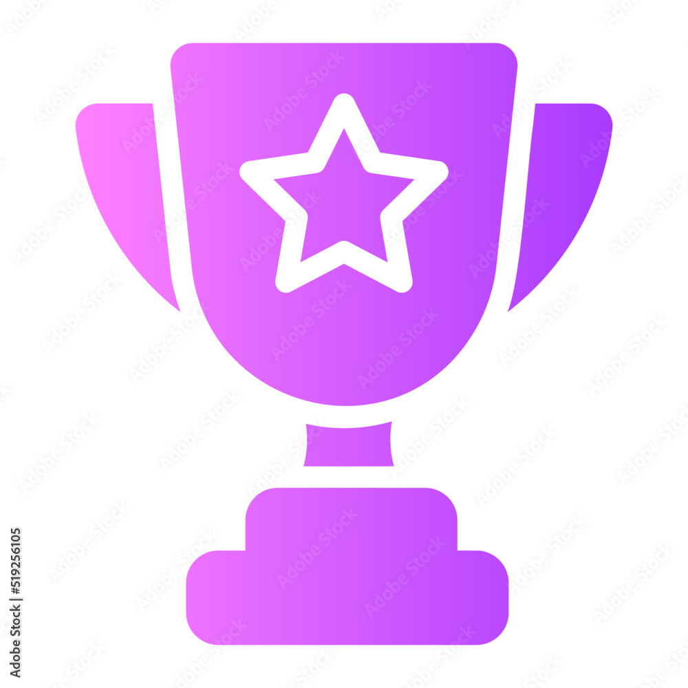 trophy gradient icon trophy gradient icon