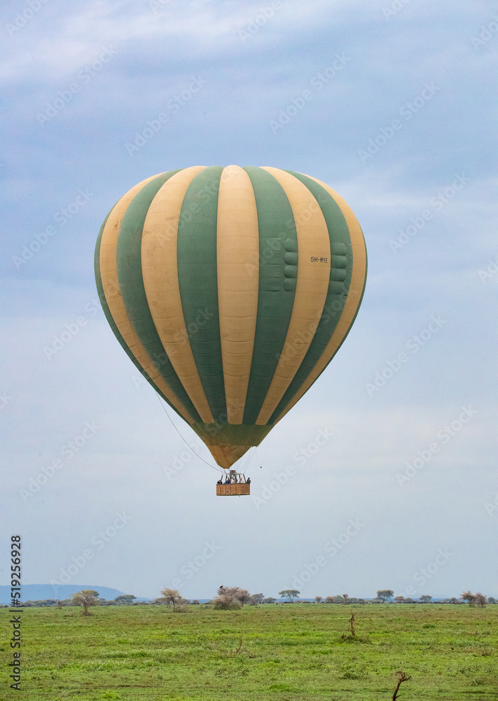 Hot Air Balloon on the Plains of Tanzania