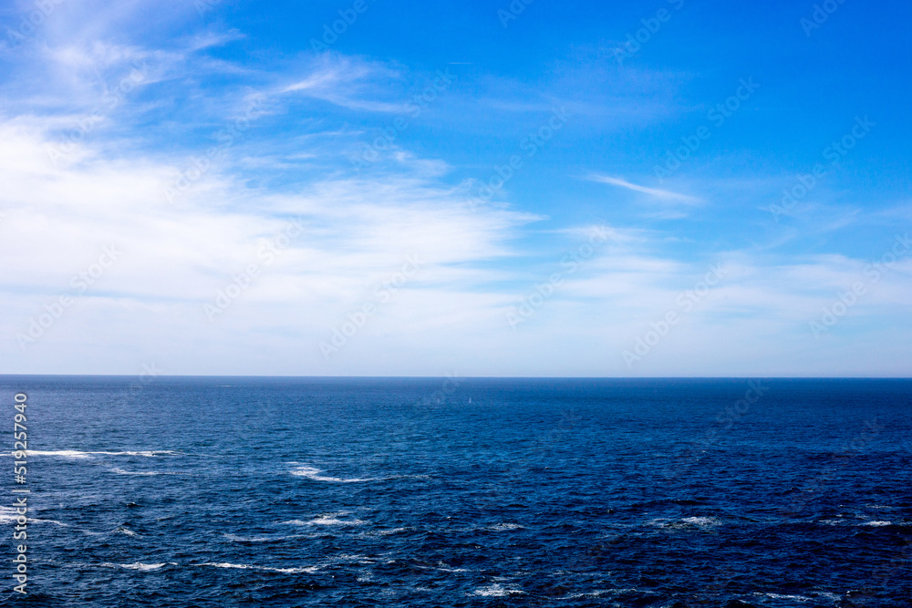 A view on the Pacific ocean coast 