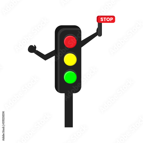 vector illustration traffic sign suitable for educating motorists to reduce the risk of accidents